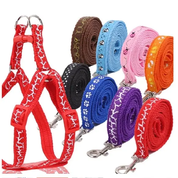 Dây dắt chó mèo loại dày bản dày 2cm, dây đai yếm dắt chó mèo dày chắn chắn, chất liệu vải cứng hàng loại 1 - DÂY ĐAI YẾM 1