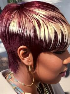 Short Straight Human Hair Wig, 150% Density Full Machine Made Wigs for Women, Fashionable Wigs for Daily Use