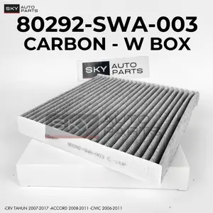Sky Filter AC Cabin Carbon With Box CRV Gen3 Gen 4 2007 - 2017, Accord, Civic FD FB / 80292-SWA-003C