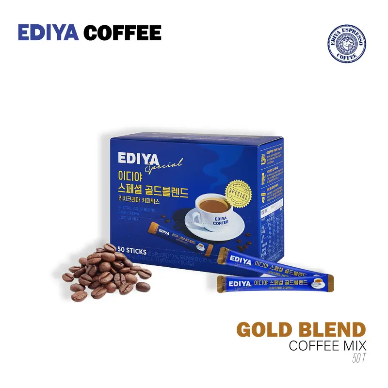 EDIYA Coffee Instan Special Gold Blend Coffee Mix 1 Box 50T 0