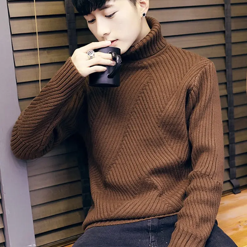 Áo len nam cổ lọ form rộng TANKA cổ cao dày dặn chất liệu cao cấp AL8 Menswear Cotton