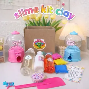 Platinumslime [Promo] Magic Slime Kit Clay II Termurah Mainan Anak II Mainan Kreativ II Mainan Lucu sensory play dengan Aksesori Lucu dan Warna-warna Menarik
