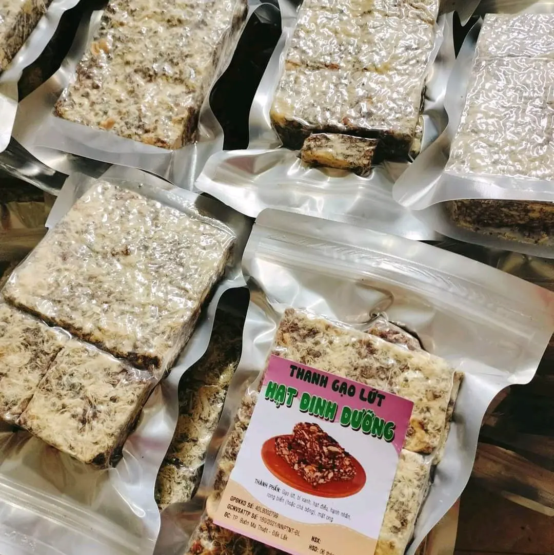 500g thanh gạo lứt hạt dinh dưỡng