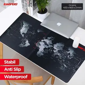 TaffGO Gaming Mouse Pad Desk Mat Motif Peta Dunia 400x800x3mm - MP002