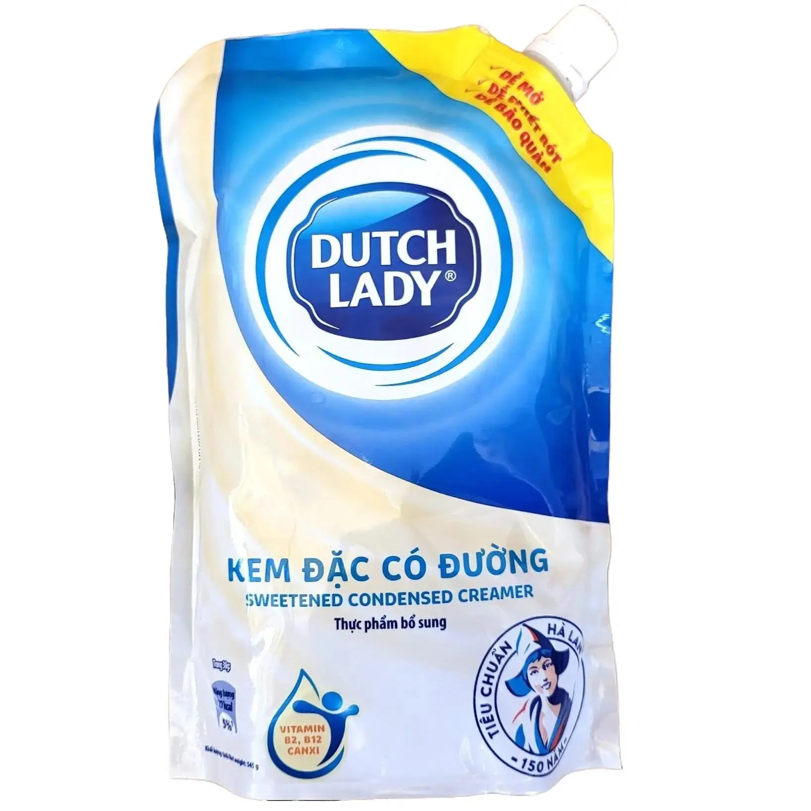 TÚI LỚN (DUTCH LADY 545g) KEM ĐẶC CÓ ĐƯỜNG Cô Gái Hà Lan Sweetened Condensed Creamer