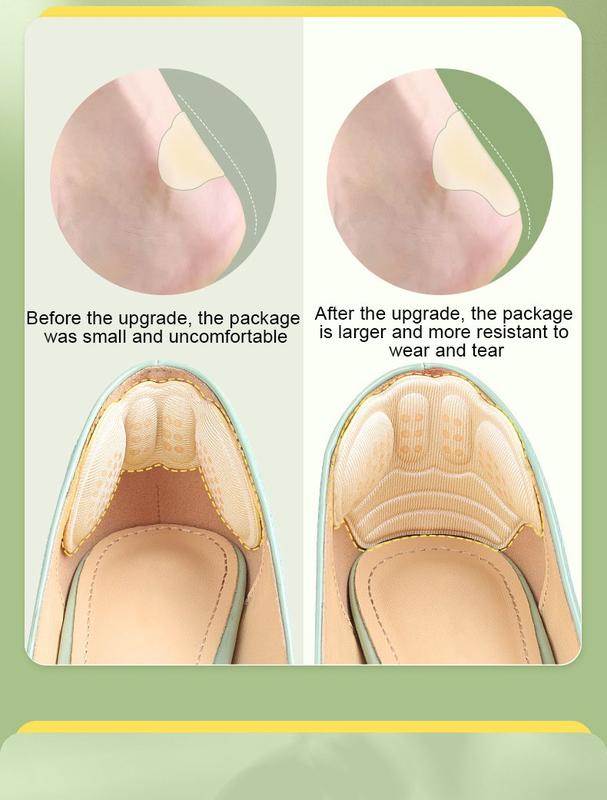 Product Introduction of High Heels Shoe Heel Stickers Heel Protector Inserts Anti Pain Plantar Fasciitis Relief Anti-Slip Adjust Size Anti-wear Heel Pad 7