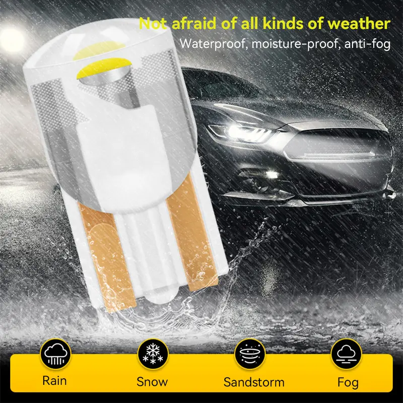 Bóng đèn COB ô tô, DE T10, Nội thất LED vòm, Pha lê trong suốt, Đèn đọc sách, Đèn biển số, Đèn tín hiệu, # 473132 6
