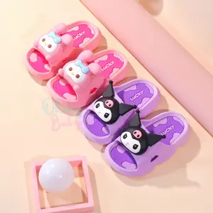 PROMO 4.4 IMPORT OkayBaby B386 Sendal Slop Kartun Anak Perempuan kekinian Sandal Sepatu Fashion Lucu Anak-Anak Cewek Bahan Karet Slip Anti Licin Casual  Umur 2-5 Tahun Anti Terbaru