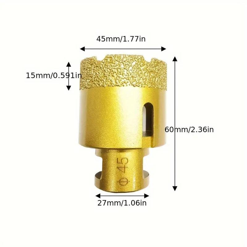 Product Introduction of M14 Thread Vacuum Brazed Diamond Drill Bit, Durable Dry and Wet Drilling Core Bit, Hole Saw Crown For Marble Ceramic Tile Glass 6