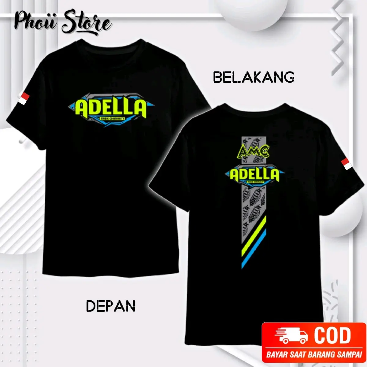 Kaos Lengan Pendek Adella Amc Terbaru