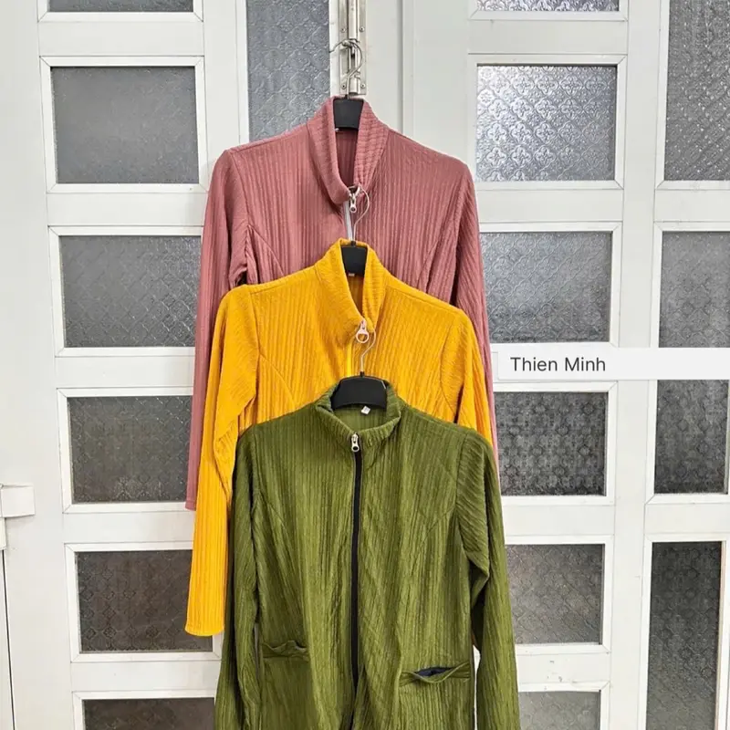 Combo 3 áo 109k áo khoác xốp nhật dây kéo nhiều màu 1