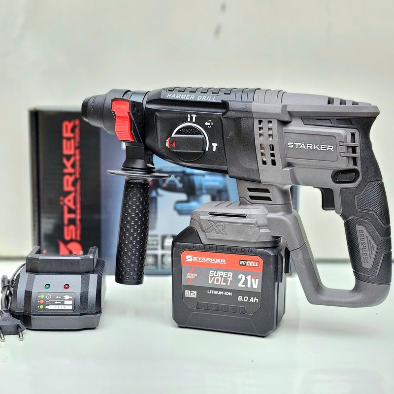 Máy khoan bê tông pin Starker chân pin phổ thông màu xám sử dụng gia đình, công trình
