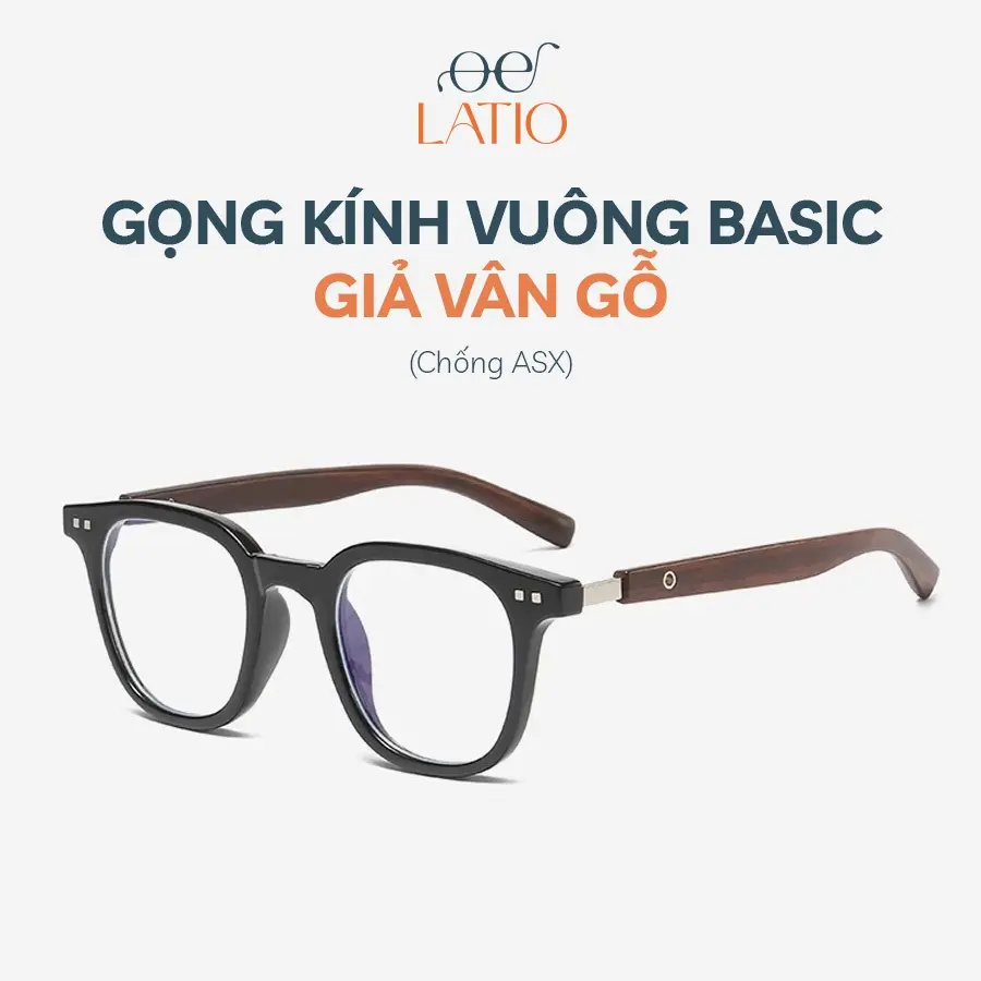 Gọng kính cao cấp Nam Nữ LATIO, Kính mắt thời trang thiết kế trang nhã lịch sự đơn giản trọng lượng siêu nhẹ - KM174