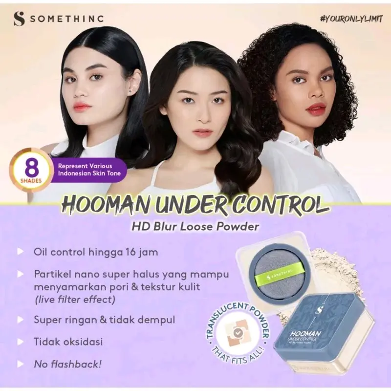 Somethinc hooman under control HD blur loose powder 2