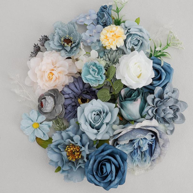 Artificial Flower Box, 1/2 Boxes Mixed Color Fake Wedding Flower, DIY Wedding Bouquets Centerpieces Arrangements Decorations 3