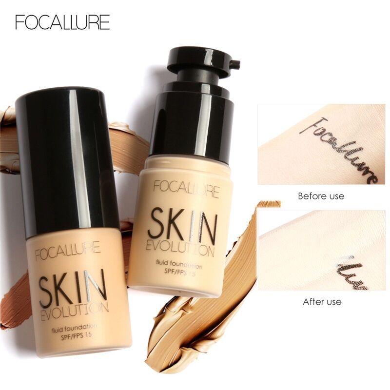 ORIGINAL BPOM FOCALLURE FA30 Full Coverage Oil Control Fluid Foundation Concealer Extract 2
