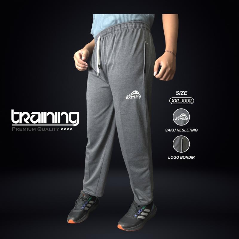 PROMO 90ribu dapat  3pcs Celana Olahraga Training Panjang Saku Resleting Sport 2