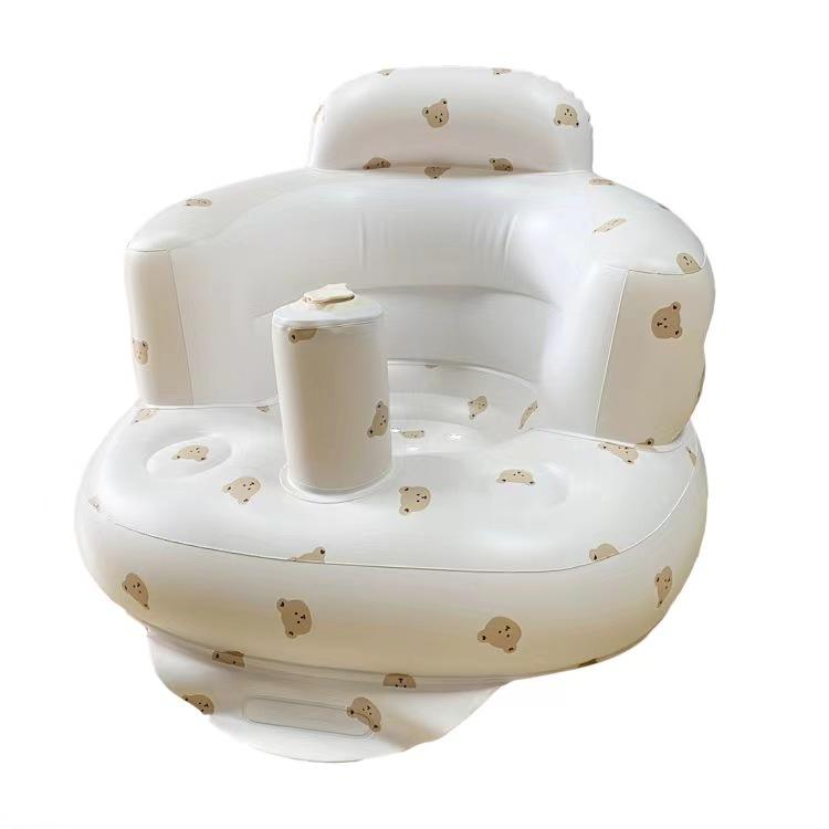 Cute bear baby training chair with pump in mother and child 5