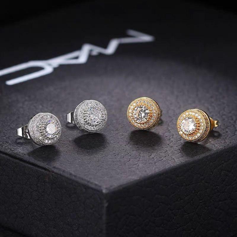 Hoa Tai Kim Cương Moissanite, Phong Cách Sang Trọng, Dành Cho Phụ Nữ, Bông Tai Đinh tán Bạc Sterling Thích Hợp Cho Đám Cưới Và Trang Sức, Phong Cách Hợp Xu hướng 5