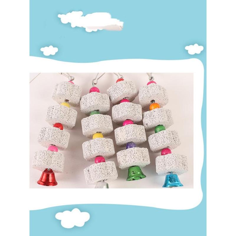 Product Introduction of Parrot Teeth Grinding String Grinding Stone Mineral Parrot Bird Toy Supplies Parrot Bite Toys 4
