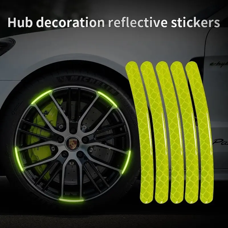 Stiker Timbul Reflektor Nyala Pelek Velg Mobil Isi 20pc 5