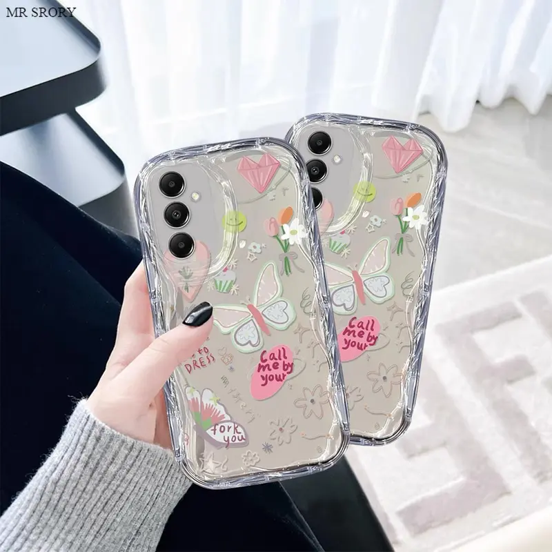 Case Samsung A05S A05 A04 A04S A04E A03 A03S A03 CORE A02S A50 A50S A30S A30 A20 A20S A10 A10S M10 Softcase casing silikon kupu kupu butterfly transparan shockproof SS871 RM 2