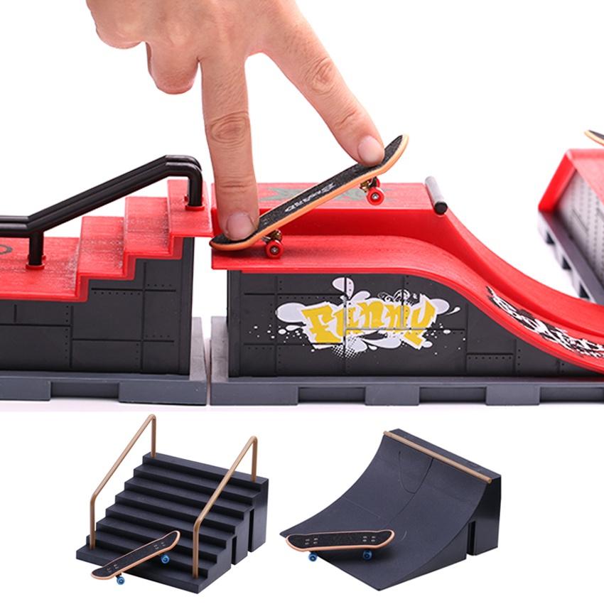 Arena Fingerboard mainan Skateboard jari diecast miniatur Skate board Arena Mini Game hobi koleksi Finger board