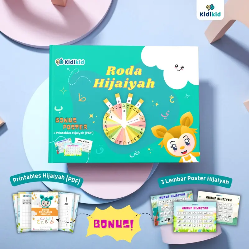 (BUNDLING 3 PCS READY STOCK) PAKET 12 JAM LANCAR MEMBACA RODA HIJAIYAH MY BRAINY BOOK 3