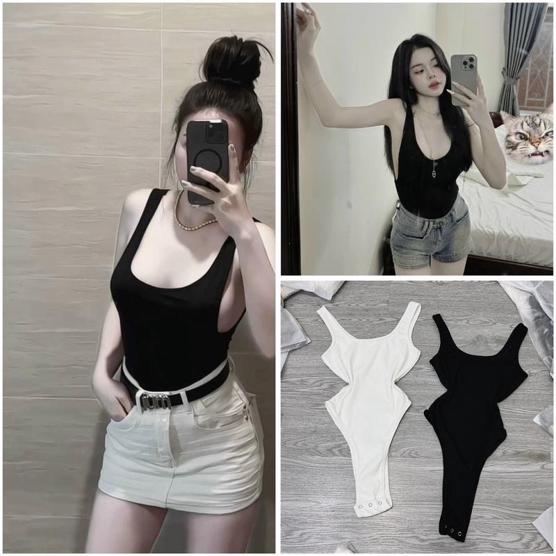 Áo Body Suit 2 Dây Ôm Dáng-Kim Uyên BTQ