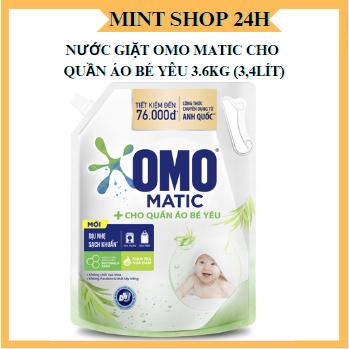 Nước giặt Omo Matic cho quần áo bé yêu 3.6kg - giặt baby nuoc giat