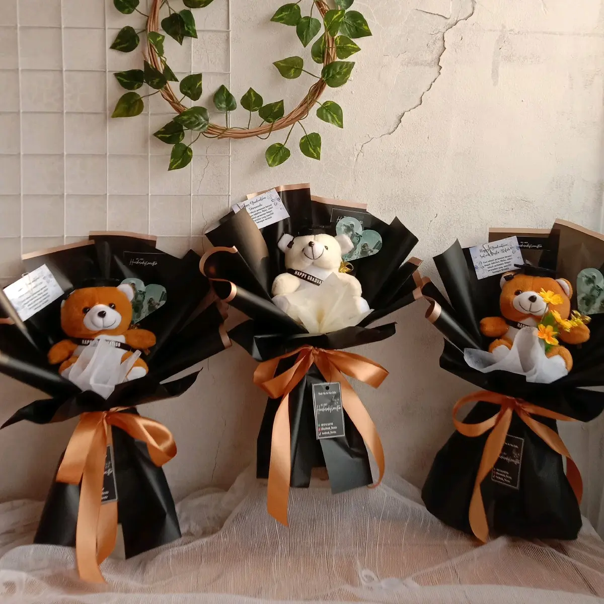 Buket boneka wisuda Set Hadiah Cewek Cowok