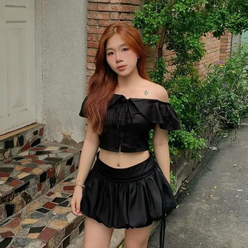 Chân Váy Lucie Dáng Bí Thắt Nơ 2