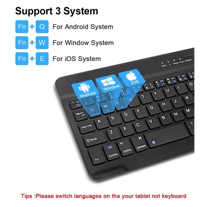 Product Introduction of Multi-functional Bluetooth keyboard supports three connection methods and can be switched between multiple devices. It can be purchased with a tablet at a discount 3