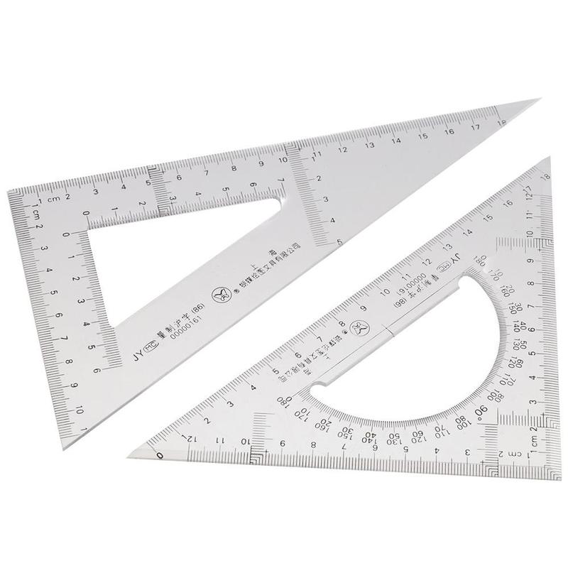 2 Pack Transparent Plastic Ruler Drawing Acrylic 30/60 Degre - TikTok ...