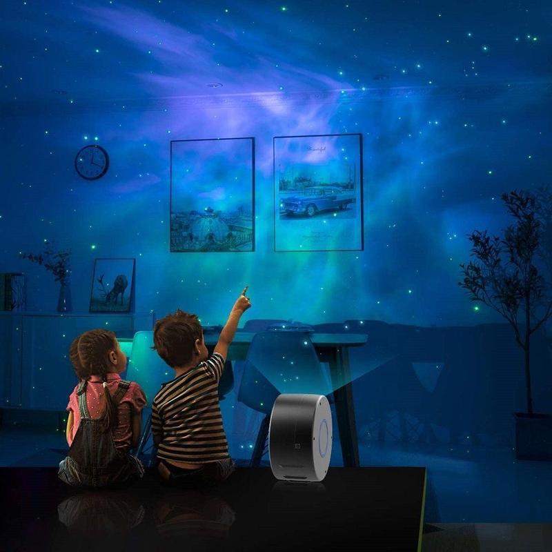 Product Introduction of LEDเลเซอร์โปรเจคเตอร์ดาวGalaxy Lightเนบิวลาโคมไฟไฟตกแต่งห้องคริสต์มาสสำหรับเด็กและผู้ใหญ่สมาร์ทไฟกลางคืนสำหรับห้องนอนพร้อมลำโพงบลูทูธAPPควบคุมรีโมทคอนโทรล 19