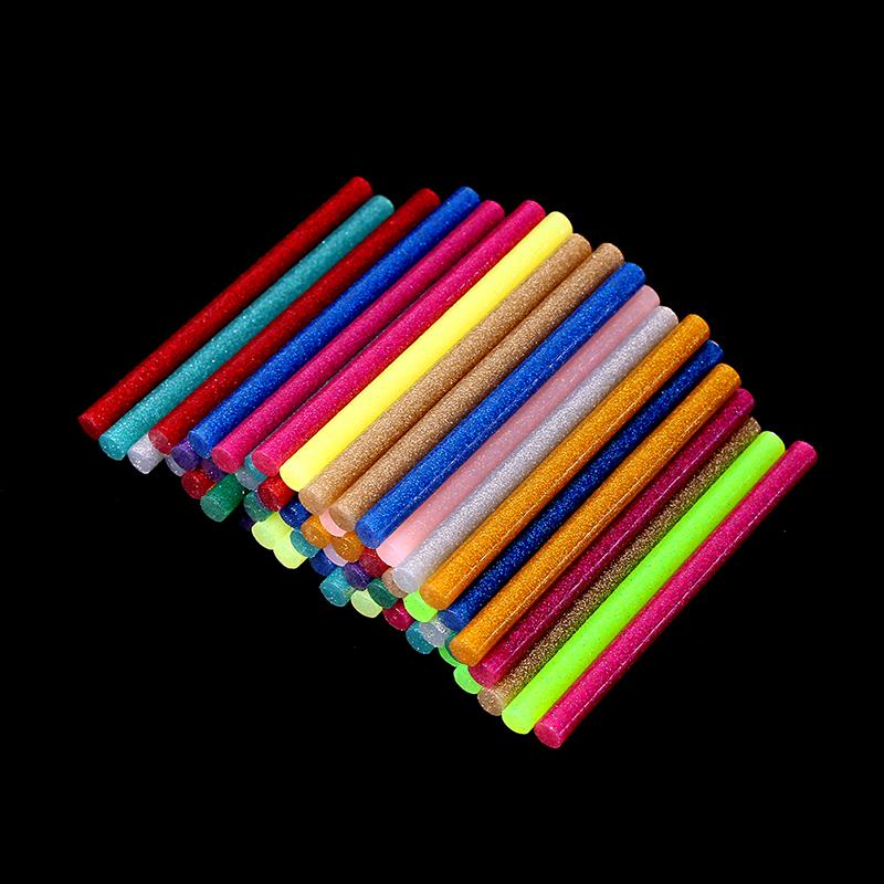 60pcs/pack Multi color glitter hot glue sticks non-toxic high adhesive ...