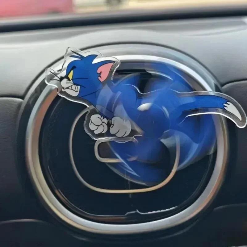 Product Introduction of YUANSHI Tom And Jerry Cartoon Car Air Outlet Decoration Air Conditioning Acrylic Accessories Clip Rotatable Toys Kawali Children Gifts 5