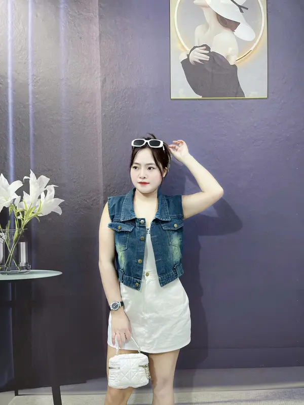 Áo Gile Jean Nữ Chất Jean Mềm Mịn Dễ Phối Đồ GL01 - Nhung Women Top 3