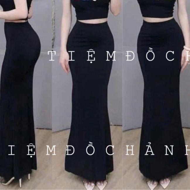 Chân Váy Đuôi Cá Xòe MiDi Dáng Dài Cạp Chun Co Dãn BigSize Ôm Body Tôn Dáng 3