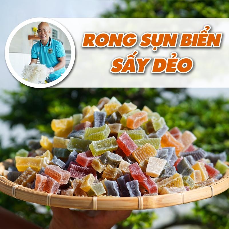 1KG MỨC RONG SỤN MIX VỊ TRÁI CÂY SẤY DẺO BIỂN NINH THUẬN | NHÀ CÚ ĐẤM THÉP SHOP
