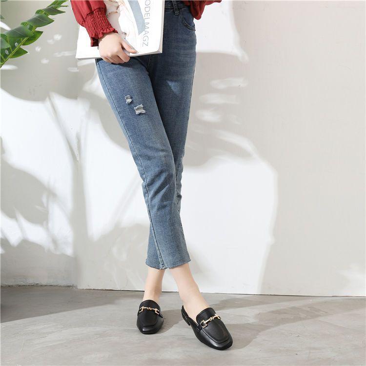 Product Introduction of Giày Dép Bán, Thiết Kế Dễ Phối Đồ Mới Cho Năm 2024, Gót Trung Bình Hộp Ngón Chân, Dép Nêm Thời Trang Ngoài Trời Mùa Hè Cho Nữ, Dép, Giày Muller DéP Shoes 12