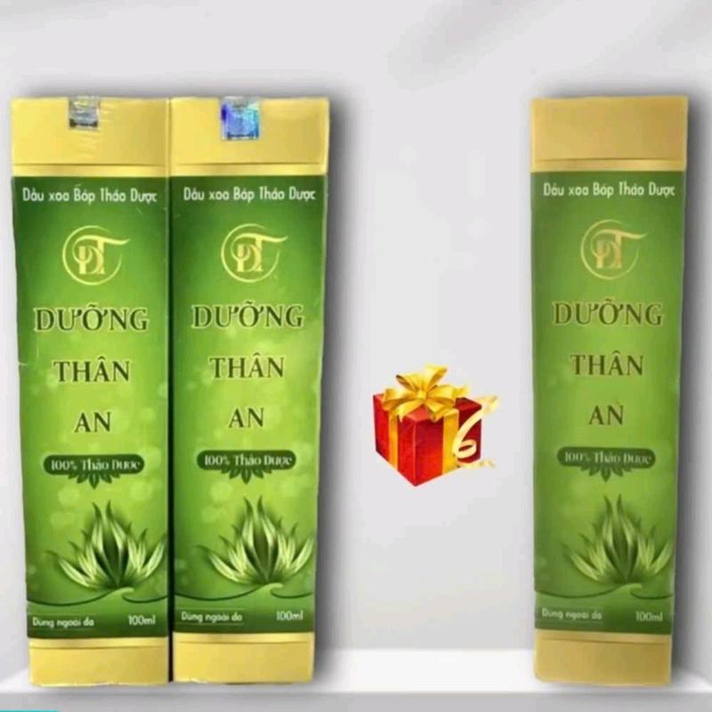 Dầu xoa bóp dưỡng thân an 100ml (2 chai tặng 1 chai) dầu massage 3