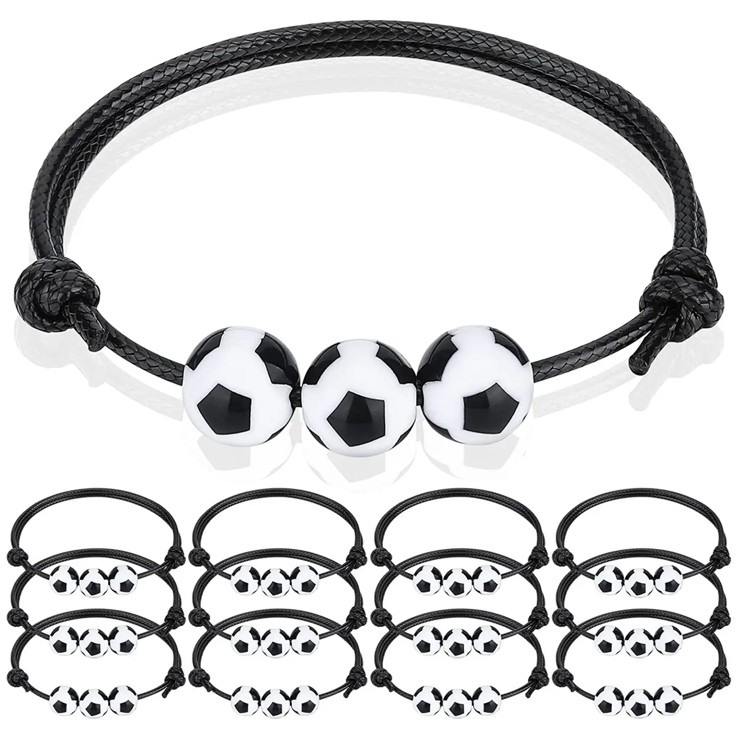 Jewelry Woven Bracelet Basketball Football Rugby Softball Beaded Bracelet Set Cross-Border Exclusive Supply Hot Sale