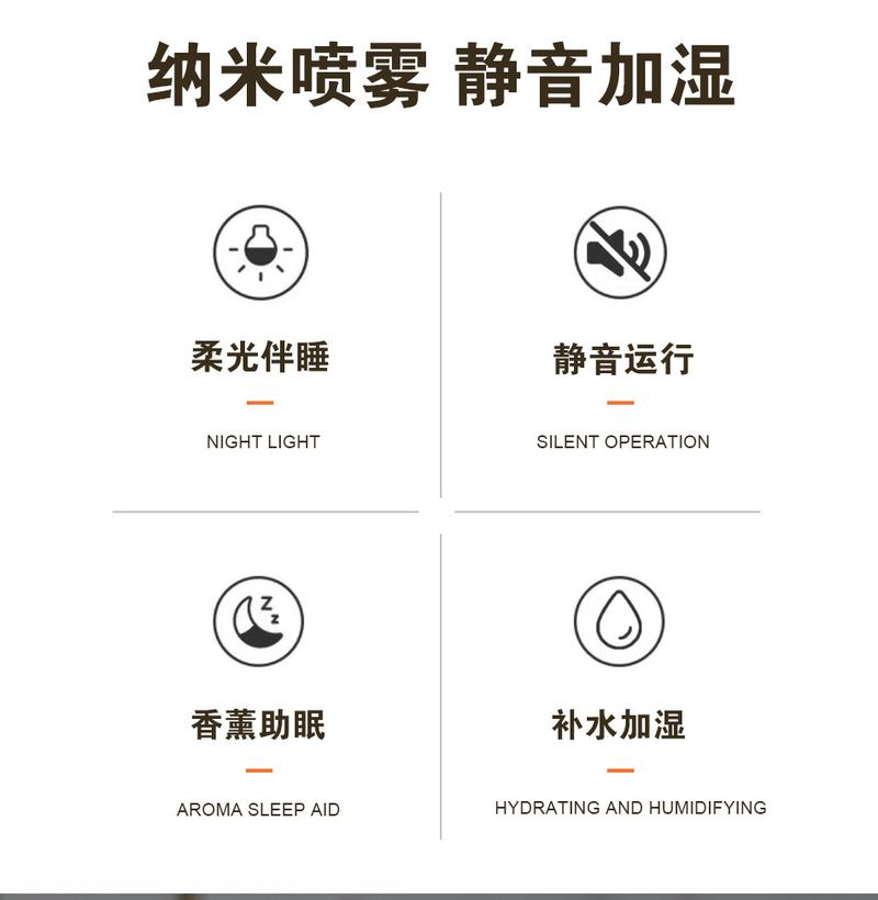 Product Introduction of Humidifier Night Light Aromatherapy Household Small Mute Bedside Spray Desktop Student Dormitory Ins Wind Humidifier Factory 2