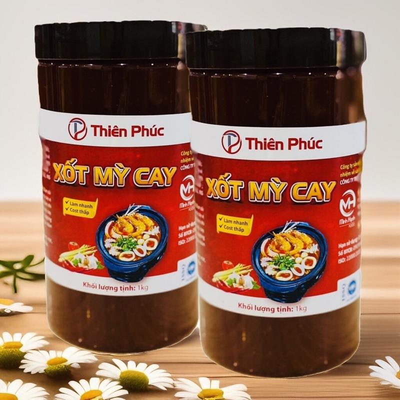 Set 2 hộp Sốt mì cay Hàn Quốc Thiên Phúc 1kg Nước Sốt Gia Vị tuong cach nuoc dung sốt chuhai Chua sốt mì sốt nấu