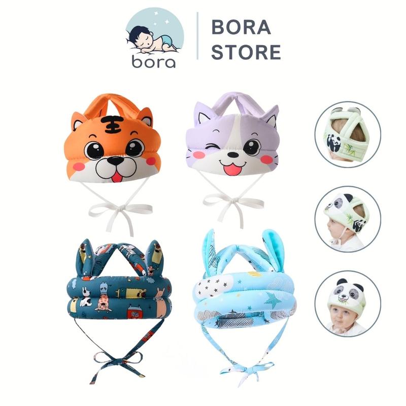 Mũ bảo vệ đầu Pipo cho bé mũ chống ngã chống va chạm in hình họa tiết xinh xắn