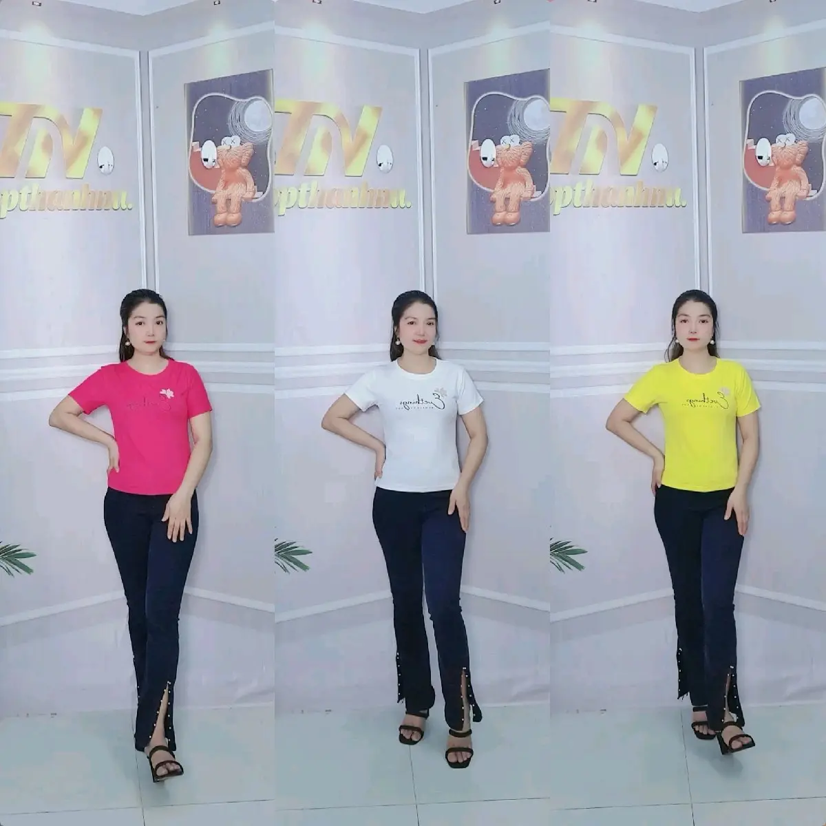 Áo Thun Nữ.QN132.Fom carotop. Cổ Tròn. Cotton.Thái .Co Giản 4 Chiều.Mềm Mịn Mát.Thấm Hút Mồ hôi. Women. Shirt