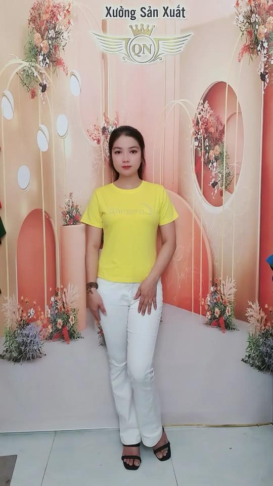 Product Introduction of Áo Thun Nữ. QN.161 Fom Carotop. Cotton Thái Co Giãn Bốn Chiều.Mềm Mịn Mát.Thấm Hút Mồ hôi ạ Cổ Tròn Women 11