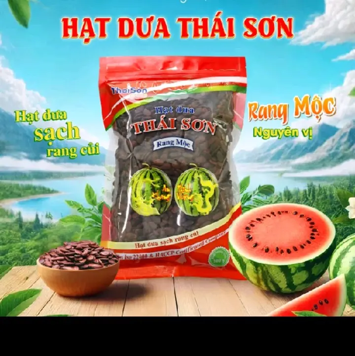 Hạt dưa Thái Sơn rang mộc 500g Ăn Vặt