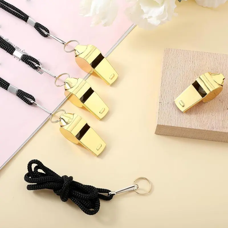 Còi Cảnh Sát Cao Độ Cao, Làm Bằng Thép Không Gỉ 304, Thích Hợp Cho Chỉ Huy Hoang Dã Và Trọng Tài, Có Cổ Z0Z0 3
